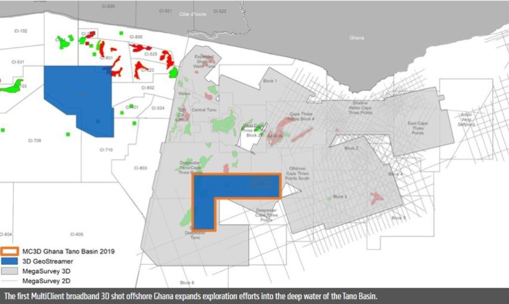 New PGS MultiClient for Ghana Tano Basin Now Available - Petroleum Africa